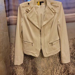 WHBM lined crop length jacket
